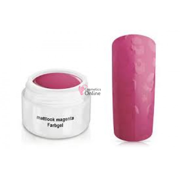 Gel UV Jolifin color cu aspect mat Mattlook Magenta 5 ml